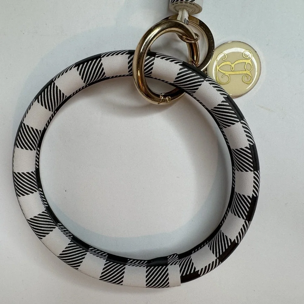 Buffalo Check Keychain With tassel‎ And 